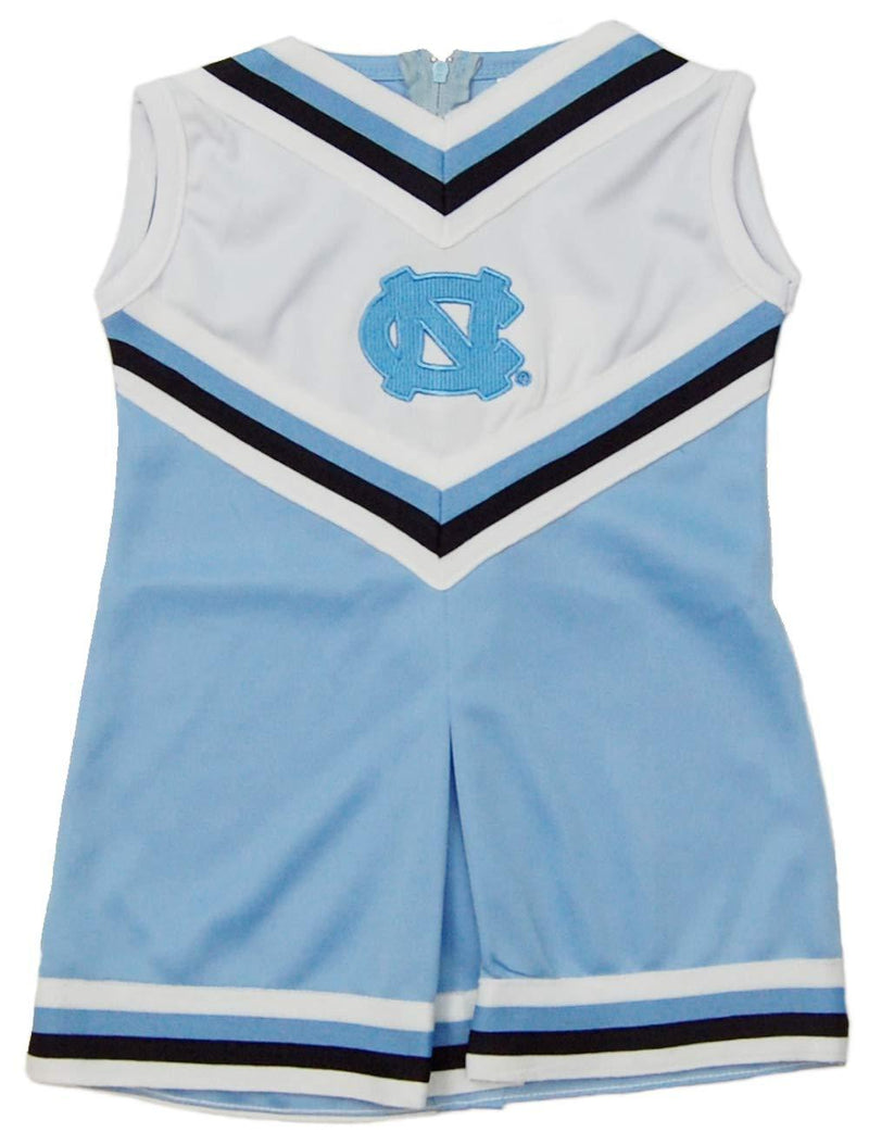 [AUSTRALIA] - Little King NCAA Toddler/Youth Girls Team Cheer Jumper Dress-Sizes 2T 3T 4T 6 North Carolina Tar Heels 