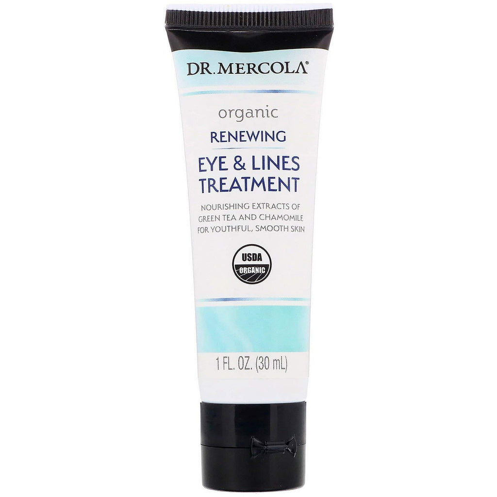 Dr. Mercola, Organic Renewing Eye and Lines Treatment, 1 fl oz (30 mL), with Vitamin E, non GMO, Soy Free, Gluten Free, Cruelty Free, USDA Organic - BeesActive Australia