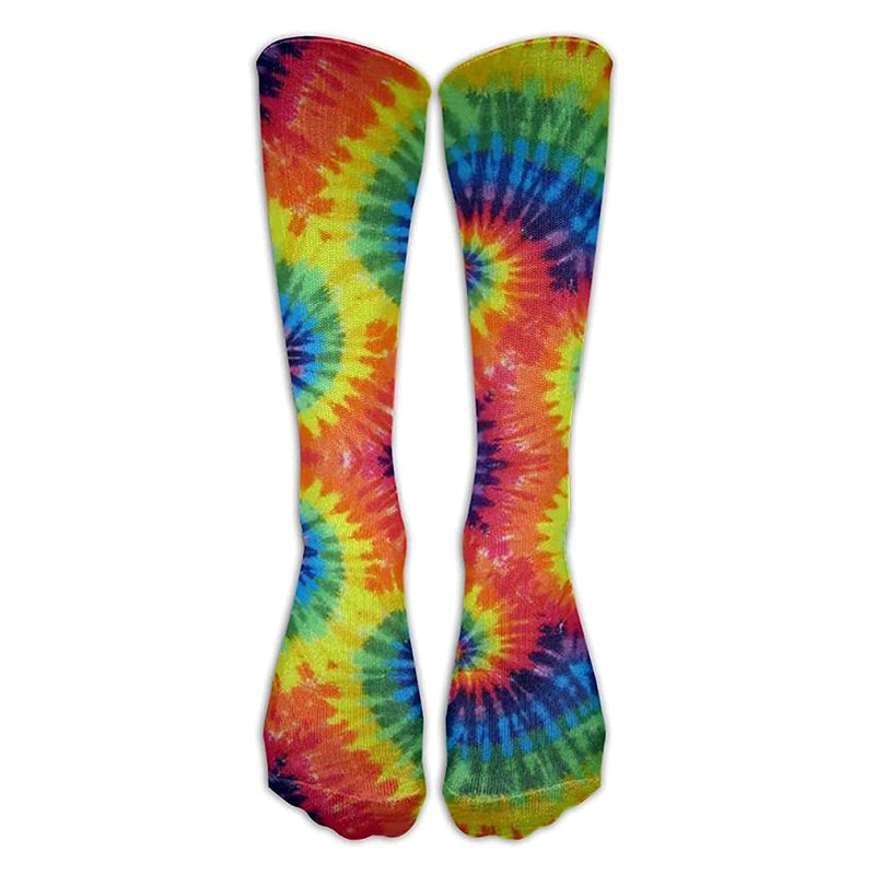 Tie Dye Unisex Casual Pattern Crew Socks Long Socks Boy's Girl's 50cm, One Color, One Size - BeesActive Australia
