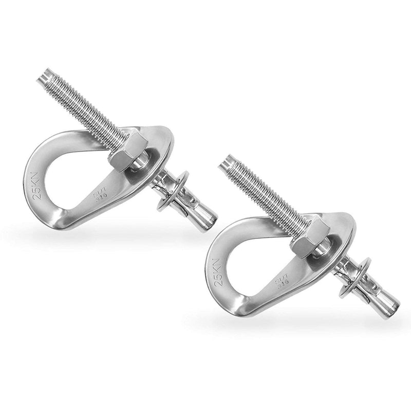 ISOP Climbing Anchor Bolt 2 Set - Expansion Bolt and Hanger FIXE 1 Rock Climbing - Usable for Fire Escape Rope Ladders - BeesActive Australia