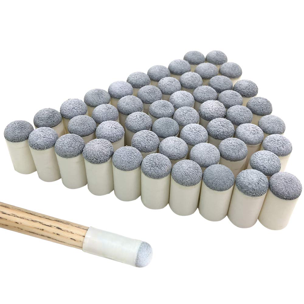 [AUSTRALIA] - YuCool 50 Pieces Cue Tips Replacements, Slip On Pool Billiard Cue Tips-13mm 