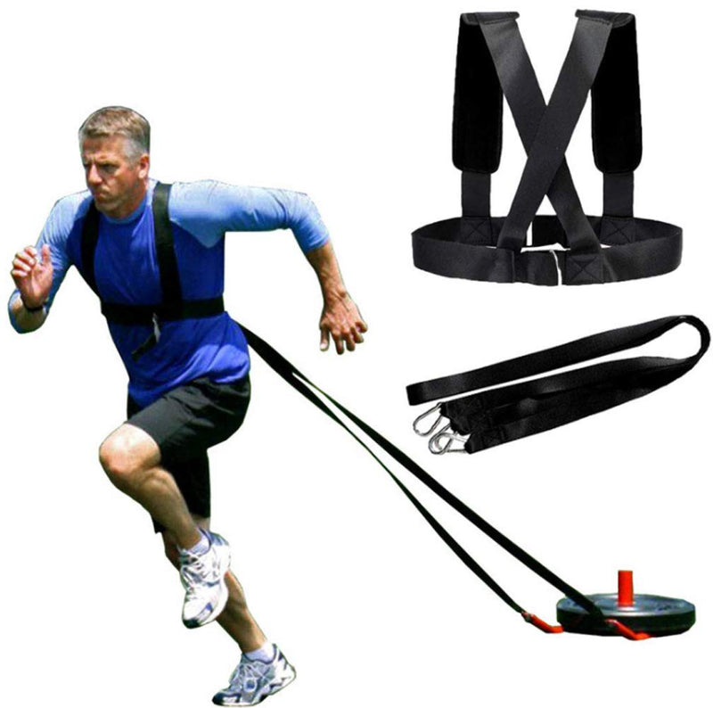 YNXing Sled Harness Workout Resistance and Assistance Trainer Physical Training Resistance Rope Kit Improving Speed, Stamina and Strength 6.6FT - BeesActive Australia