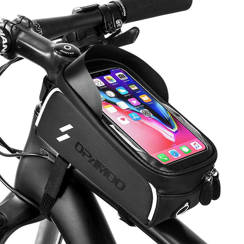 Bike Phone Front Frame Bag - Waterproof Bicycle Top Tube Cycling Phone Mount Pack Phone Case for 6.5’’ iPhone Plus xs max - BeesActive Australia