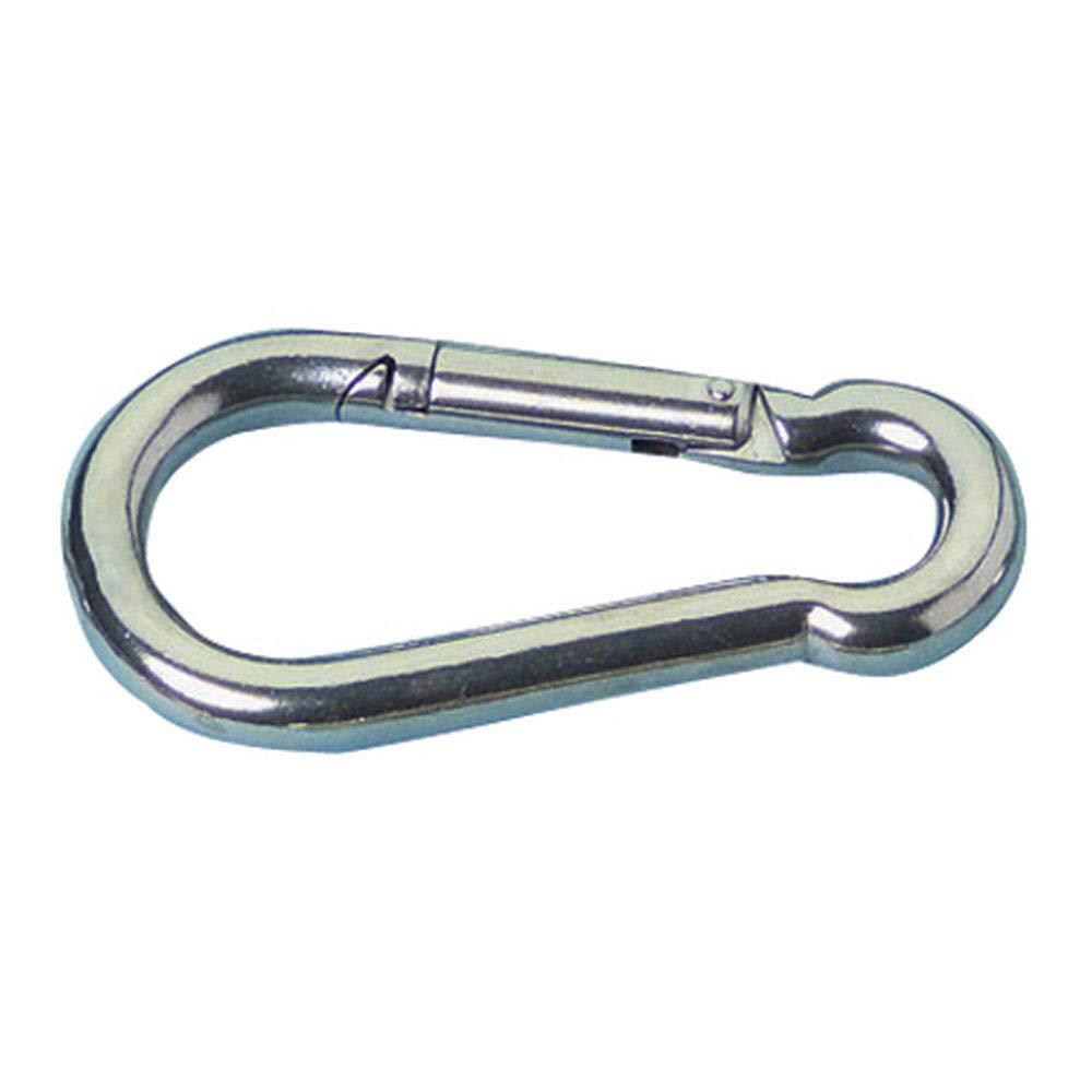 [AUSTRALIA] - MarineNow Stainless Steel 316 Snap Hook Spring Loaded Link Carabiner Connector Marine Grade 10x100mm (4” x 3/8”) 05-Pack 