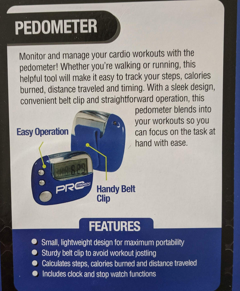 pro strength Belt Clip Pedometer Handy Belt Clip Running Tracker Manage Cardio Workout Monitor Pedometer Record Timing Calories Burned - BeesActive Australia