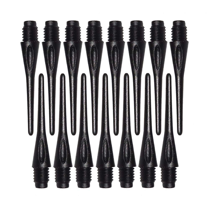 Wolftop 2BA Thread Soft Tip Dart Points 150/300 Pack - Plastic Dart Tips Replacement Dart Accessories Set - Black 300 Pack - BeesActive Australia