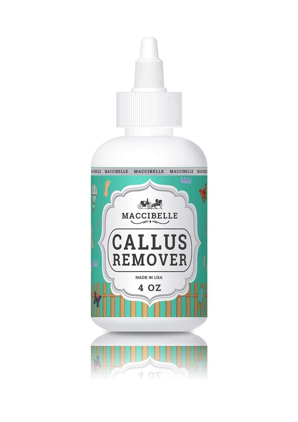 Maccibelle Callus Remover EXTRA STRENGTH For Feet, Professional Callus and Corn Eliminator Liquid Gel 4 oz Pack of 1 - BeesActive Australia