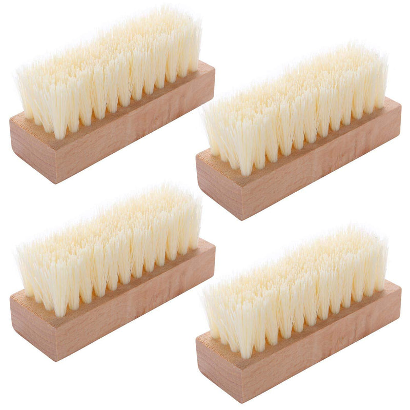 4 Pieces Non-Slip Wooden Hand Nail Scrub Brush for Toes and Nails Cleaning - BeesActive Australia