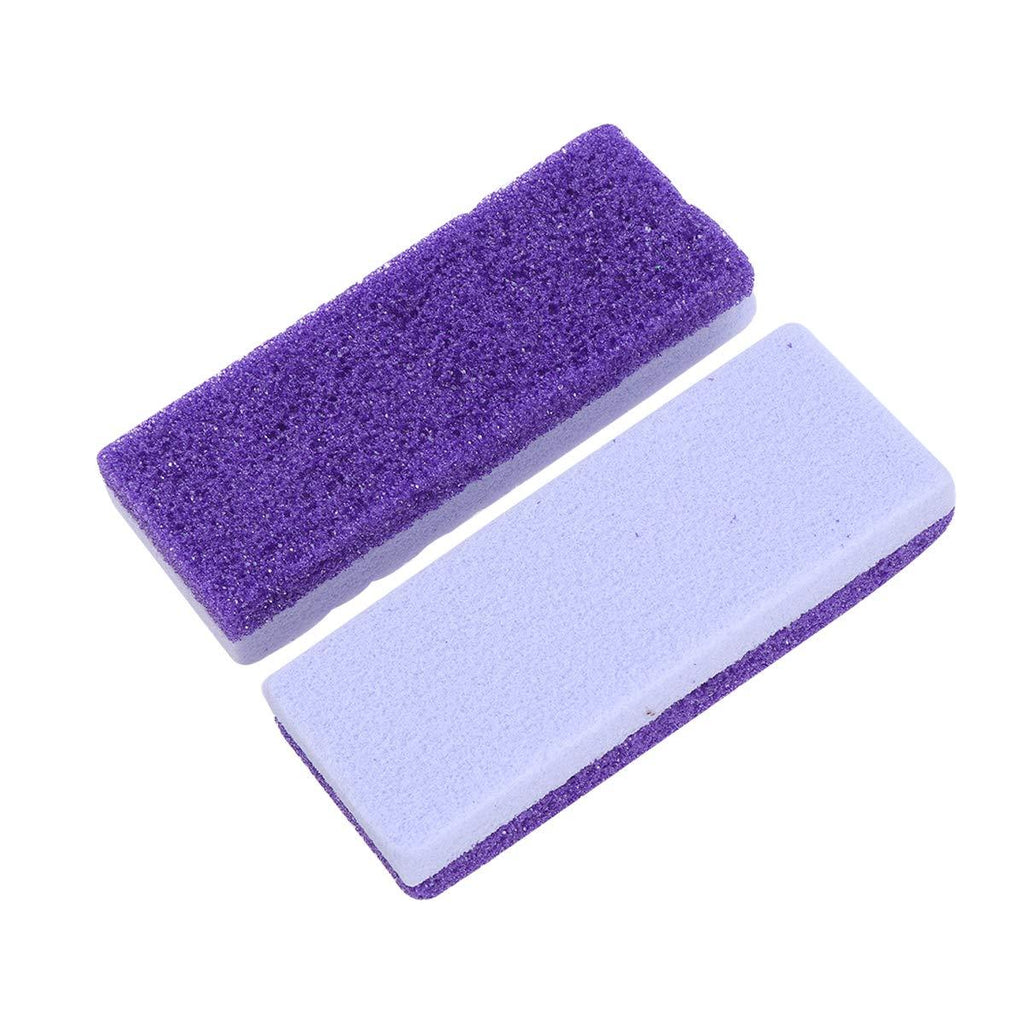 Healifty Foot Exfoliator Pedicure Tool Foot Callus Remover Scrubber 2pcs(Purple) - BeesActive Australia