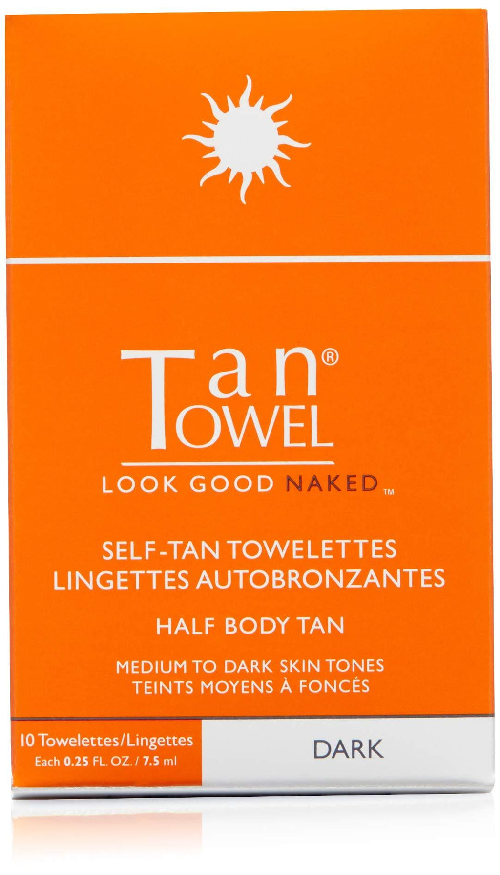 Tan Towel Half Body Tan Dark, 0.25 fl. oz. - BeesActive Australia