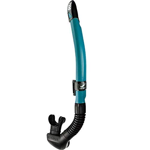 GULL Leila Stable Black Silicone Snorkel Green - BeesActive Australia