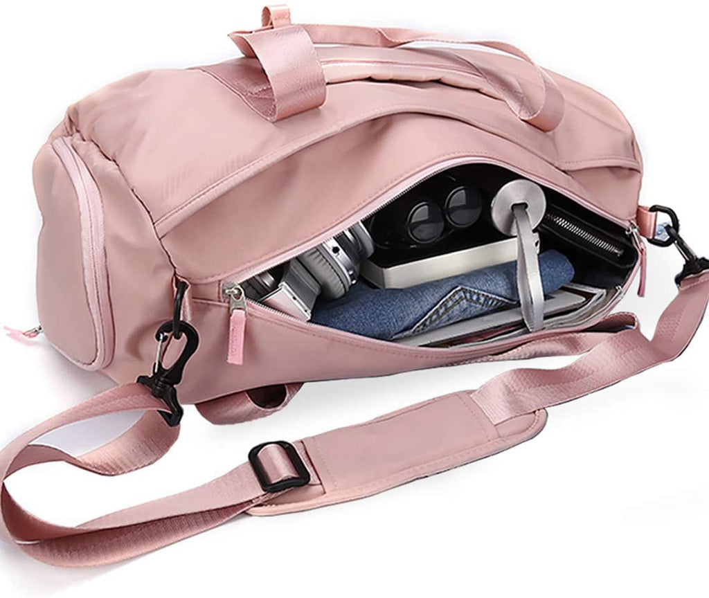 Gym Bag for Women, Workout Duffel Bag, Sports Gym Bags with Wet Pocket and Shoe Compartment,Pink. 1-Pink - BeesActive Australia