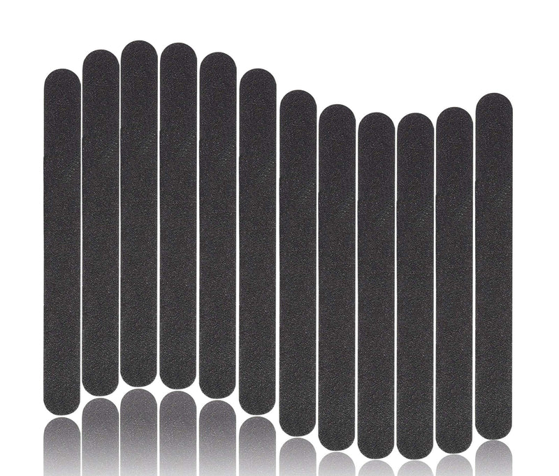 Nail File 12ct 100/180 Grit Emery Board Filer for Acrylic/Natural Fingernail 12pcs Black - BeesActive Australia