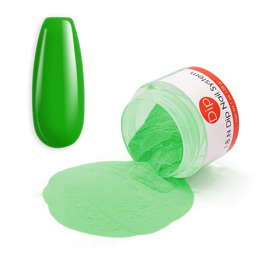 Green Dipping Powder 1 Ounce (Added Vitamins) I.B.N Acrylic Dip Powder DIY Manicure, Light Weight and Firm, No Need UV LED Lamp Cured (DIP 040) DIP 040 - BeesActive Australia