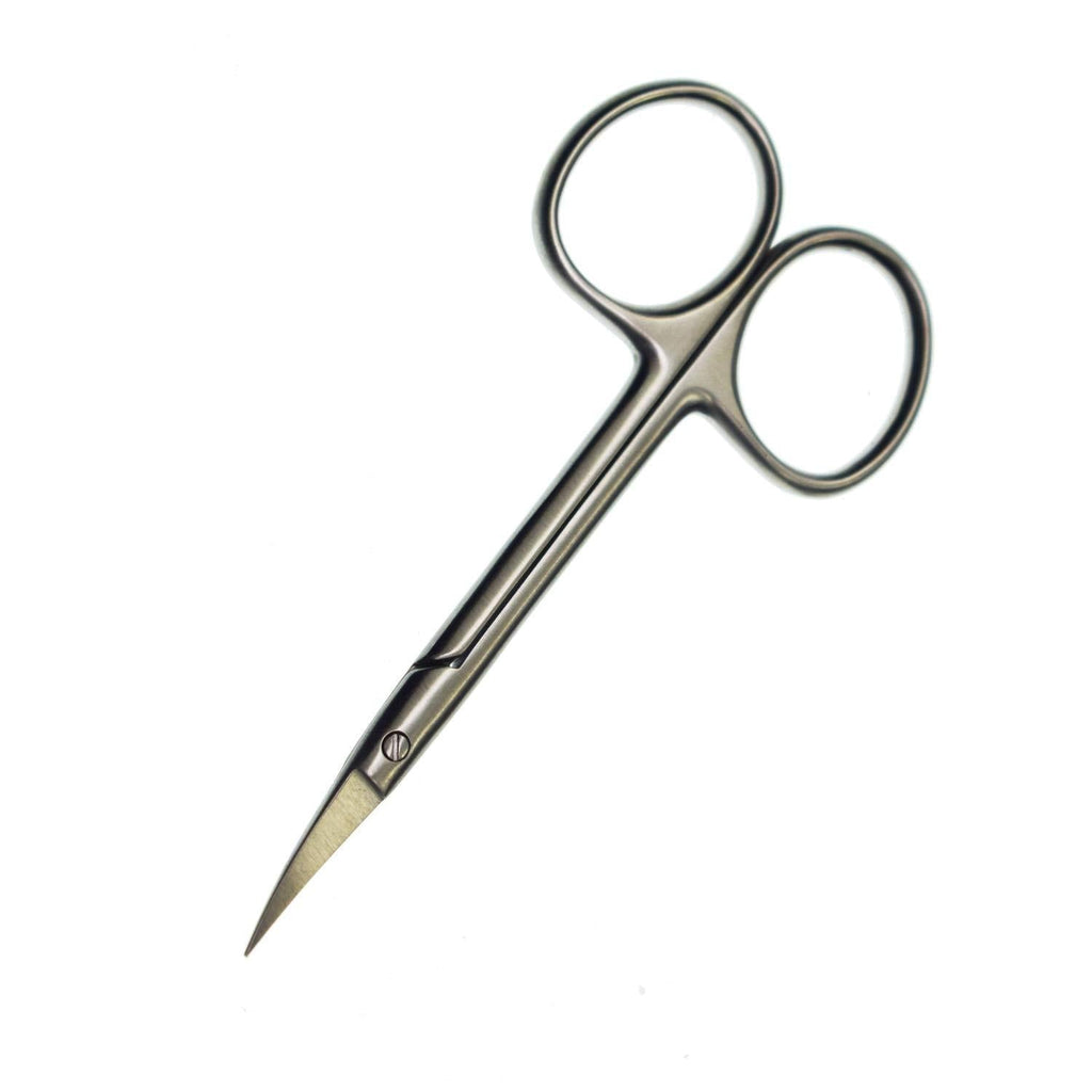 Motanar Cuticle Nail Scissors - Stainless Steel Precision Manicure Scissor - Extra Pointed Straight Curved Fingernail Scissor (Curved Piont) Curved Piont - BeesActive Australia