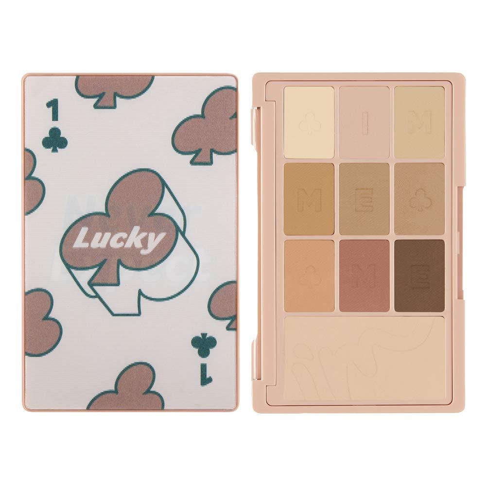 I'M MEME I'M Hidden Card Palette | Portable-sized 9 Colors Eyeshadow and 1 Blush Palette with Mirror | 001 Lucky | K-Beauty 001 Lucky Card - BeesActive Australia