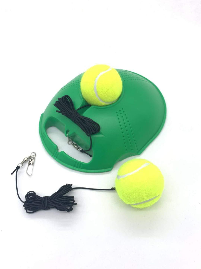 [AUSTRALIA] - TaktZeit Self Tennis Trainer Tennis Rebound Tennis Training Gear with 2 String Balls… Green 2 Ball 