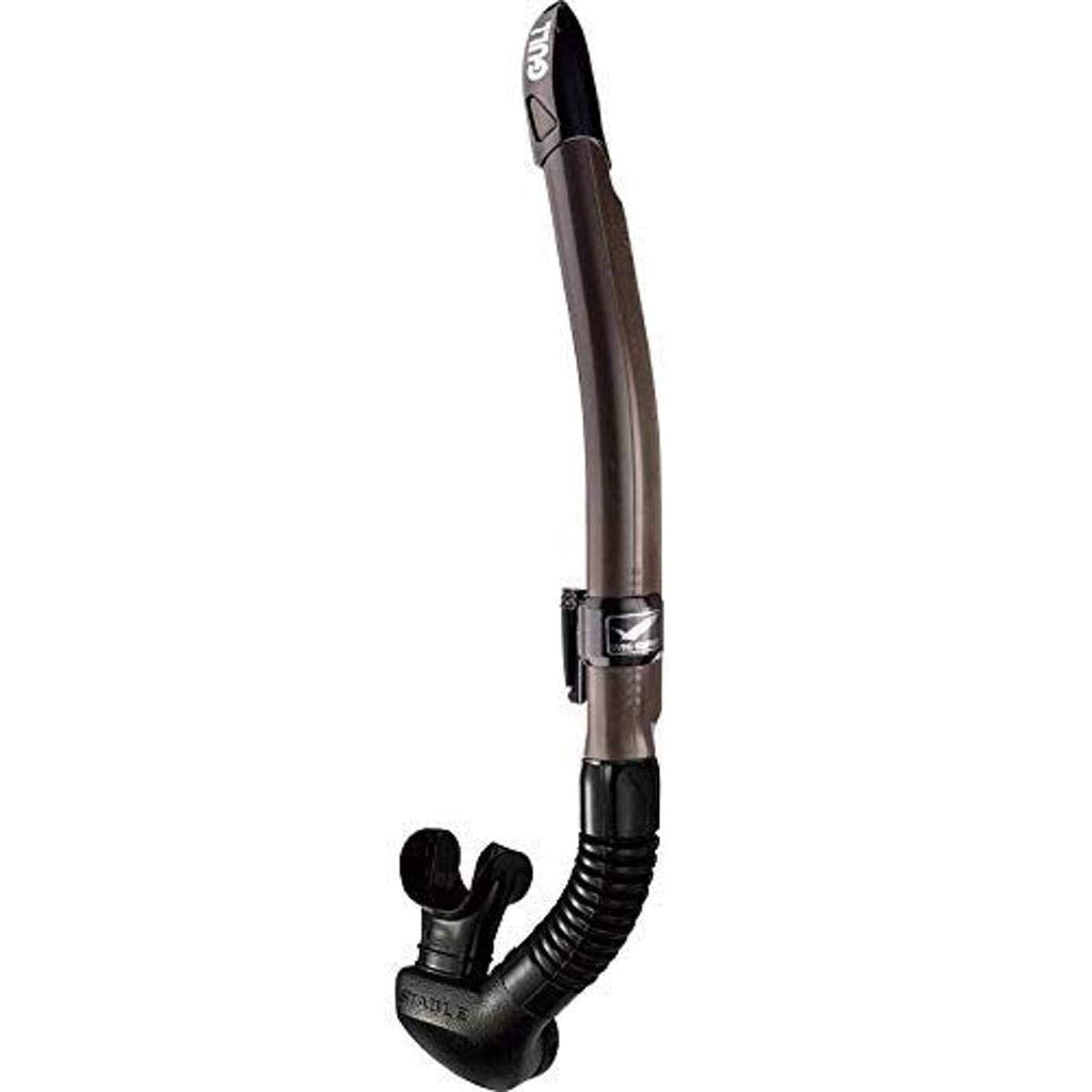 GULL Canal Stable Black Silicone Snorkel Brown - BeesActive Australia