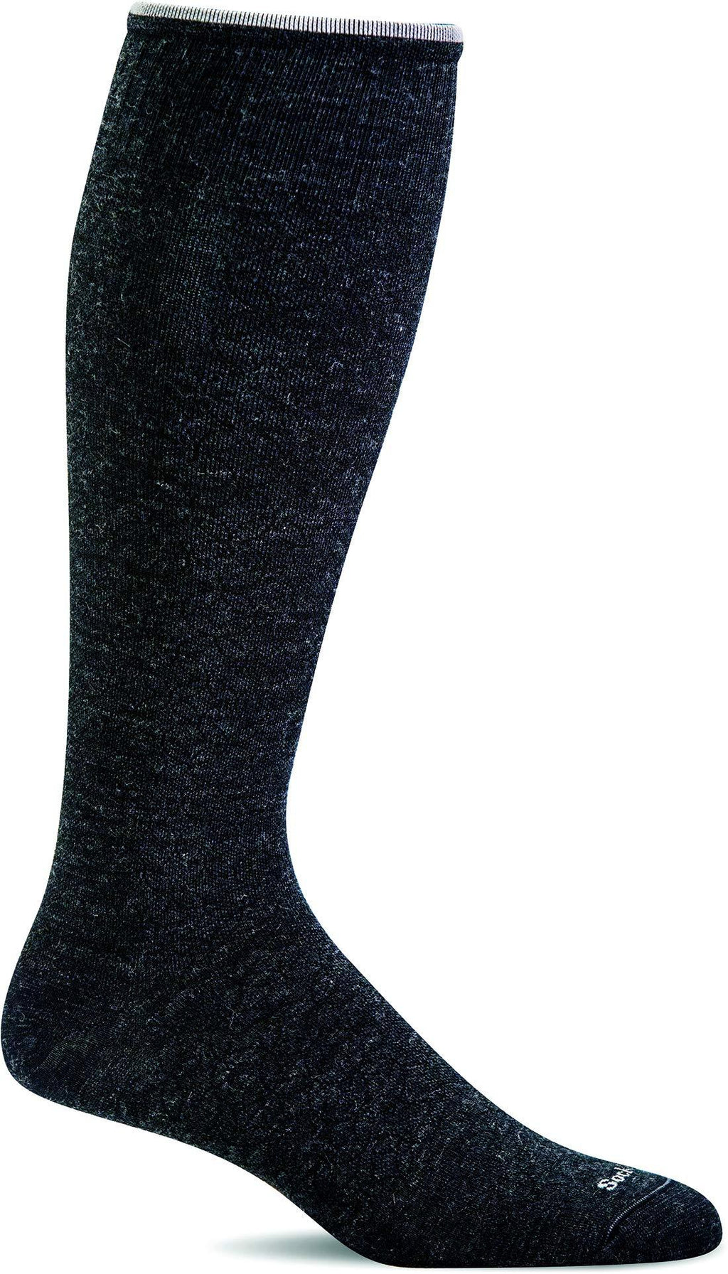 Sockwell Women's Featherweight Fancy Moderate Graduated Compression Sock Black Solid Small / Medium - BeesActive Australia