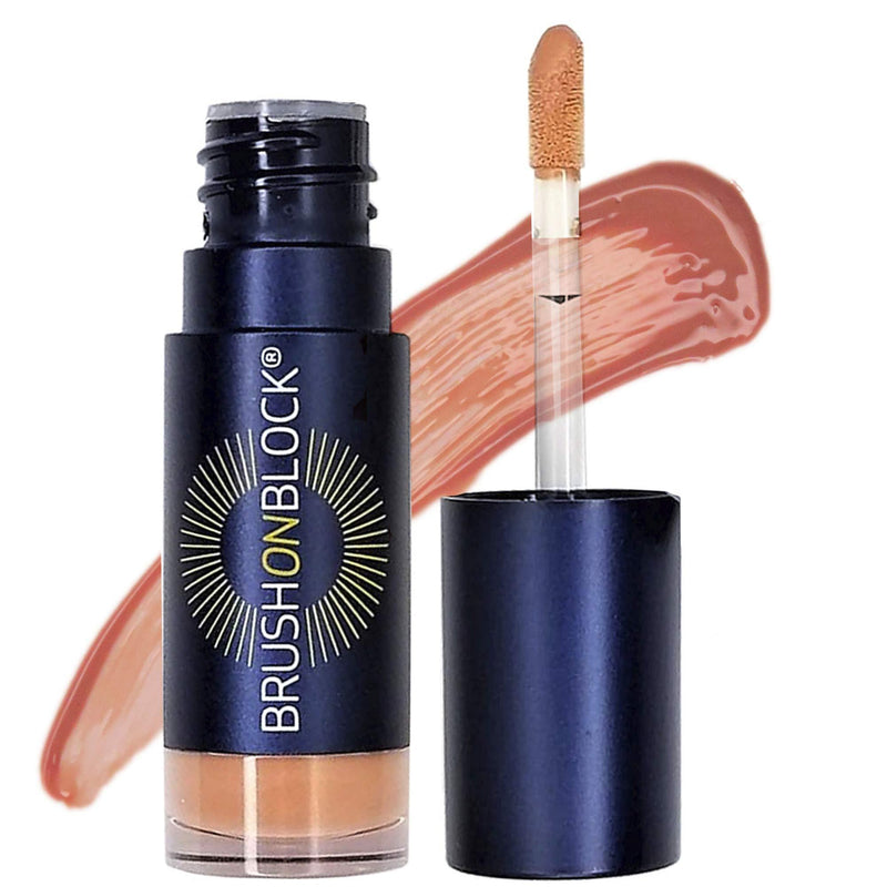 Brush On Block Protective Lip Oil, Broad Spectrum SPF 32 Sunscreen, Nude Tint - BeesActive Australia