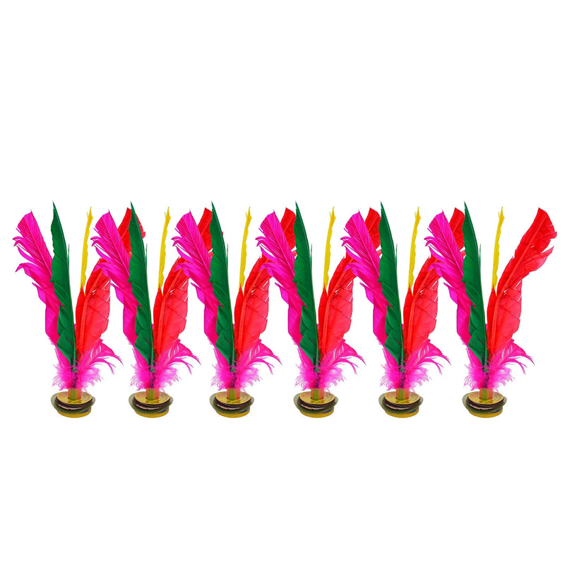 Bleiou 6 Pack Chinese Jianzi Colorful Feather Kicking Shuttlecock Foot Sports Toy Game - BeesActive Australia