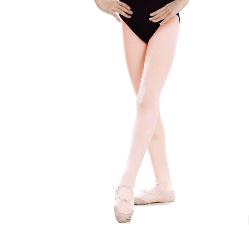 Girls' Ultra Soft Pro Dance Tights Ballet Footed Tight Daily Student Tights (Toddler/Kids/women) Ballet Pink 1 Pair Small - BeesActive Australia