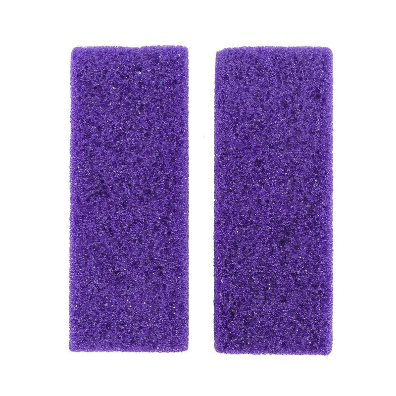 HEALIFTY 2Pcs Foot Pumice Stone Exfoliator Pedicure File Block Callus Remover Scrubber (Purple) - BeesActive Australia