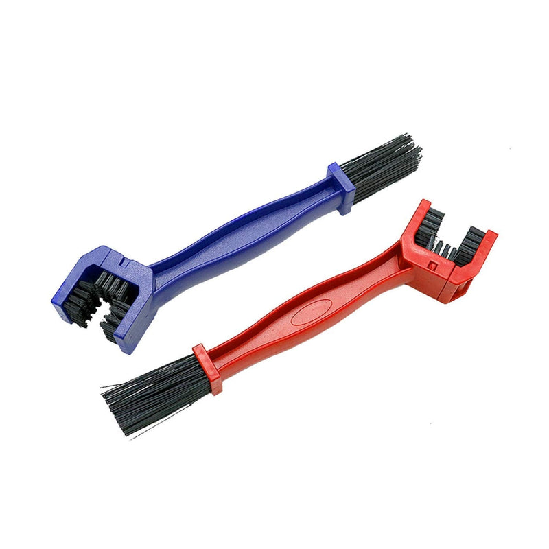WEFOO Bike or Motorcycle Chain Washer, Cleaning Brush 2 Pcs (Color, Blue and Red) - BeesActive Australia
