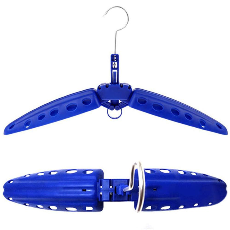 [AUSTRALIA] - Niiwi Foldable Wetsuit Hanger,Fast Dry Vented Multi-Purpose Hangers for Surfing Scuba Diving Wet Suits Blue 