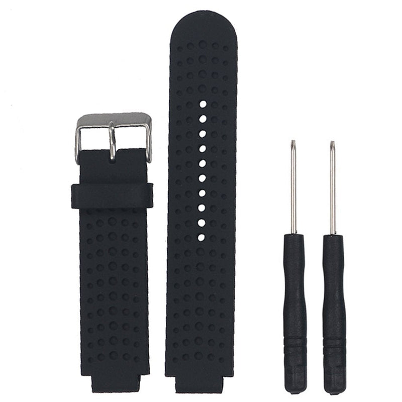 Band for Garmin Forerunner 25, Soft Silicone Replacement Watch Band Strap for Garmin Forerunner 25 L-BK Large - BeesActive Australia