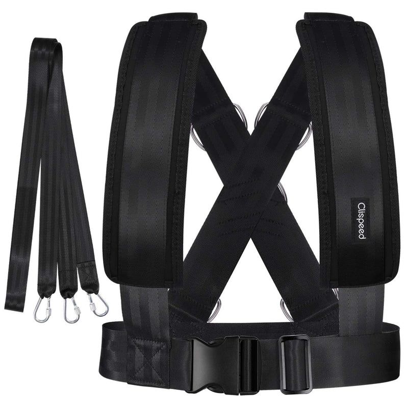 CLISPEED Fitness Sled Harness Workout Harness Exercise Speed Trainer with Pull Strap for Resistance Training - BeesActive Australia