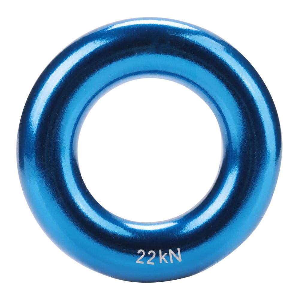 Large O-Ring for Climbing Mountaineering Perfect Tension Round Rappel Aluminum Ring Blue - BeesActive Australia