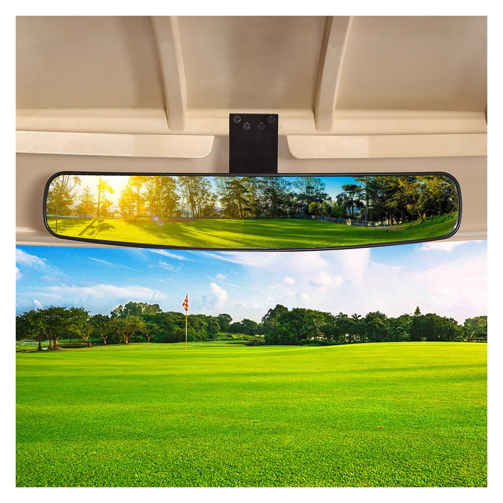 10L0L Panoramic Convex Golf Cart Mirror for EZGO, Club Car, Yamaha, Golf Cart Rear View Mirror - BeesActive Australia