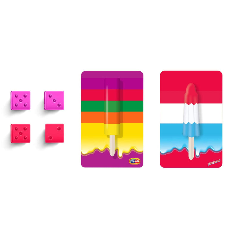 MVMT Popsicle Playing Cards & DICE Set - 2 Decks of Cards, 4 DICE - Rainbow & Firecracker Popsicle Design Rainbow/Firecracker - BeesActive Australia