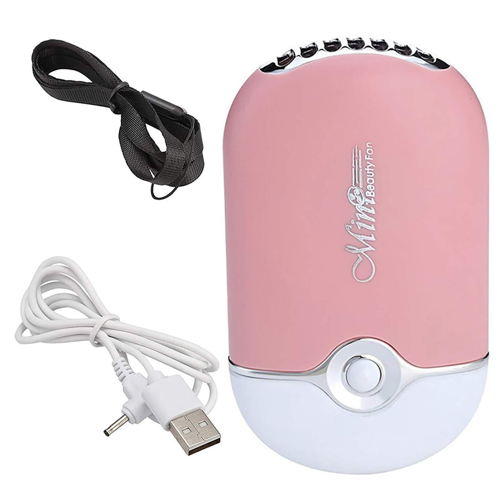 YWXTW USB Mini Fans Blower for Eyelash Extension Glue / Nail Polish Quick Dryer Handheld Portable Rechargeable Air Conditioning Cooling for Girl for Women (Pink) Pink - BeesActive Australia
