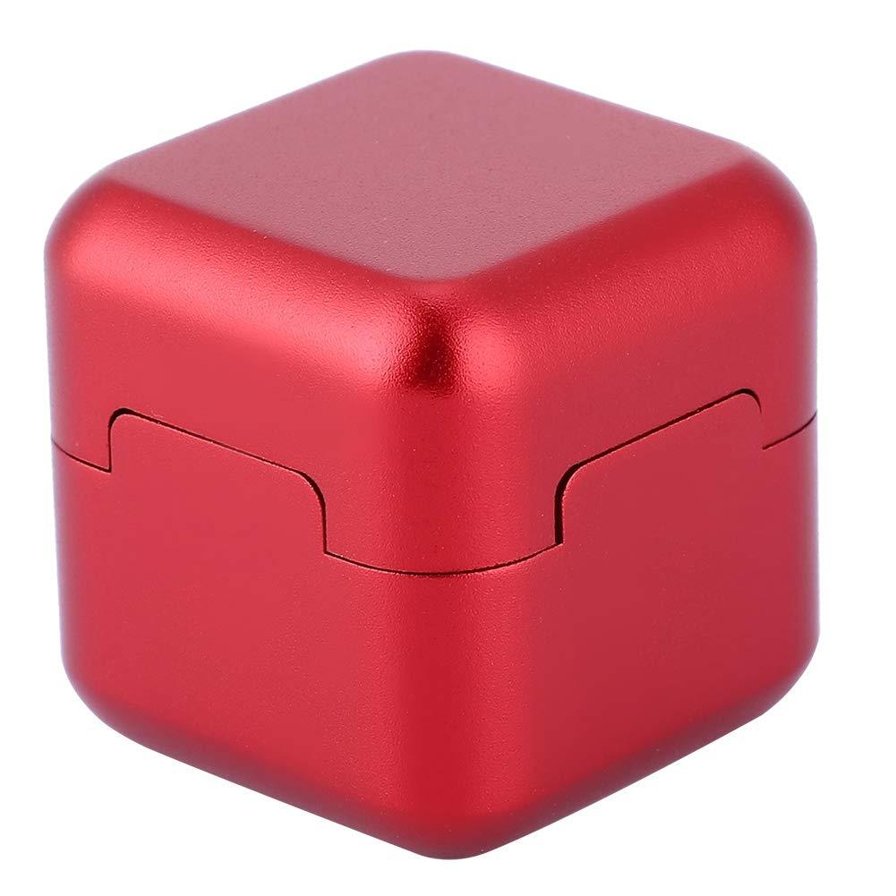 [AUSTRALIA] - Aluminum Portable Mini Cue Tip Chalk Holder Billiard Pool Chalks Carrier Case for Billiard Cue Billiard Accessory Red 