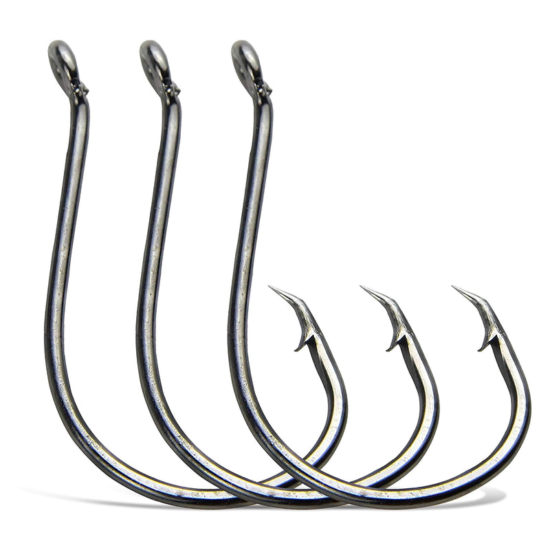 SILANON Circle Hooks Fishing Hooks Tackle - 120pcs 2X Strong Saltwater Fishing Hooks Octopus Circle Hooks Customized Offset Sport Circle Hook for Catfish Bass Size 10-10/0 120pcs 1/0 - BeesActive Australia