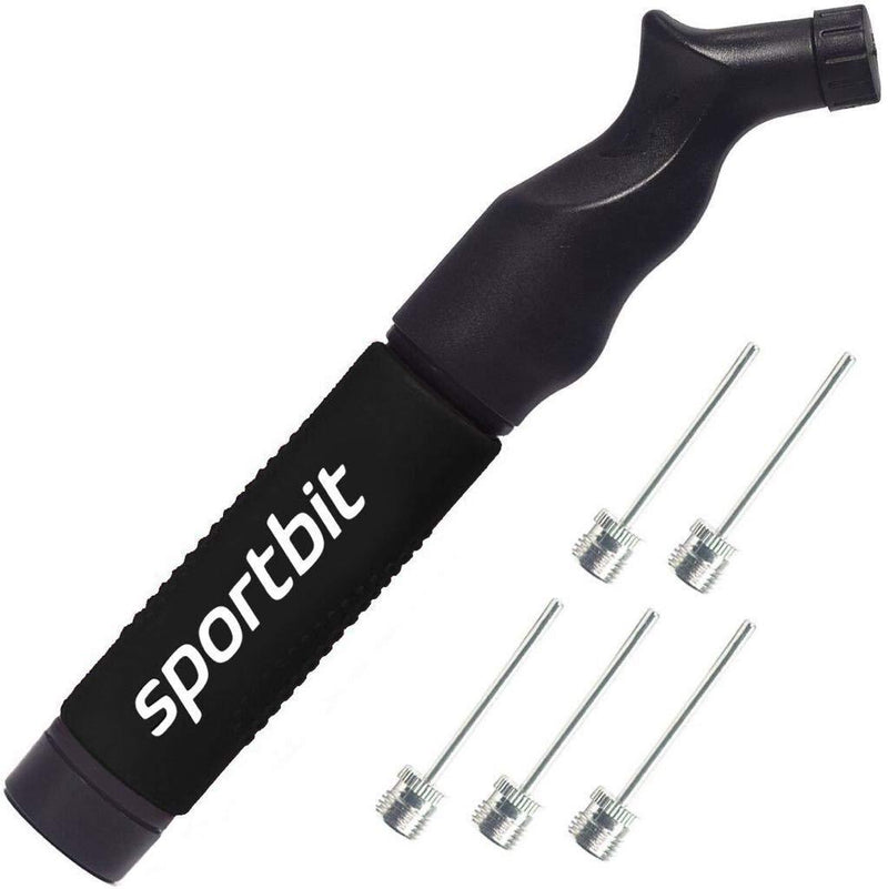 [AUSTRALIA] - SPORTBIT Ball Pump with Push&Pull Inflating System - Comes with 5 Needles and Bonus E-Book Black 