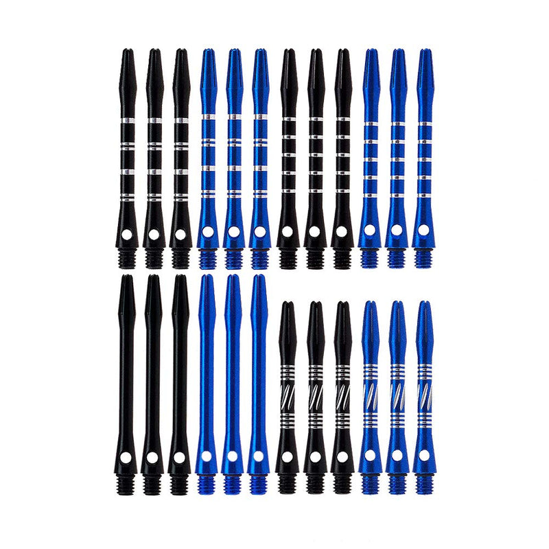 Wolftop 2BA Thread Aluminum Dart Shafts 24 Pack with Rubber O-Rings, Dart Accessories Kit for Steel Tip Darts and Soft Tip Darts - BeesActive Australia