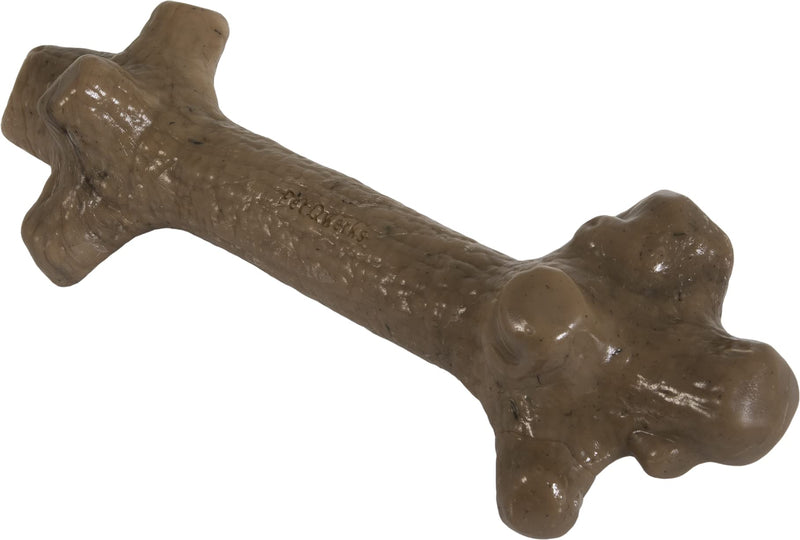 Pet Qwerks Nylon Stick BarkBone - Durable Dog Toys for Aggressive Chewers - Peanut Butter Flavor - 5.5" - BeesActive Australia