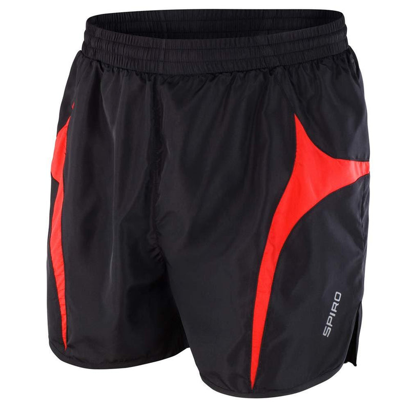 [AUSTRALIA] - SUNDAY ROSE Men's Running Shorts Quick Dry Gym Workout Shorts with Mesh Liner Black Red XX-Large 