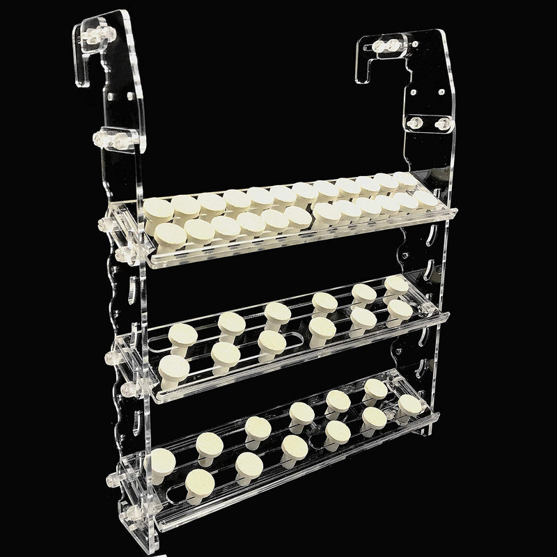 Reefing Art Vertical Frag Rack Holds up to 84 Coral frag Plugs Hang on Back (Large) - BeesActive Australia