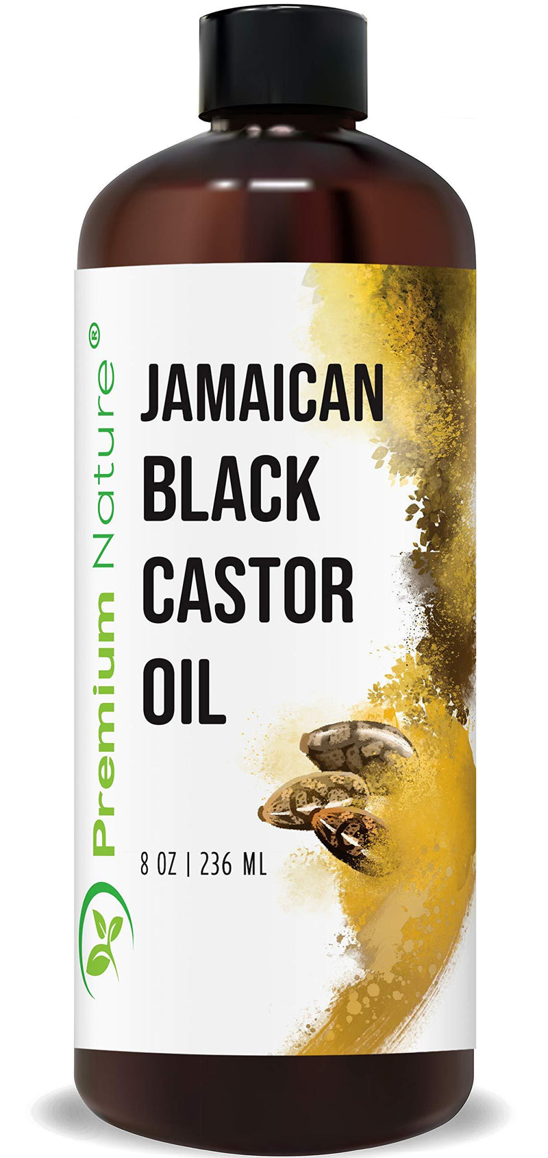 Jamaican Black Castor Oil for Hair Growth- Hair Oil Edge Control Hair Growth Products Beard Growth Oil Natural Hair Products Cold Pressed Caster Oil Organic Pure Jamaican Black Castor Oil 8 oz - BeesActive Australia