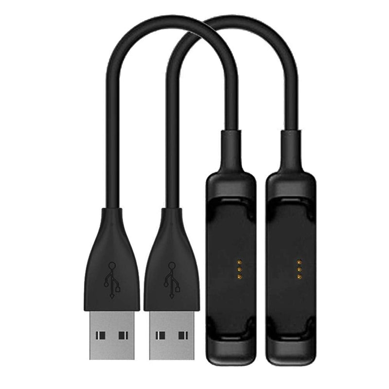 EXMRAT Compatible with Fit-bit Flex 2 Charger Cable (2Pack, 30cm/1ft), USB Charger Charging Cable for Fit-bit Flex 2 (Black, 2Pack) - BeesActive Australia