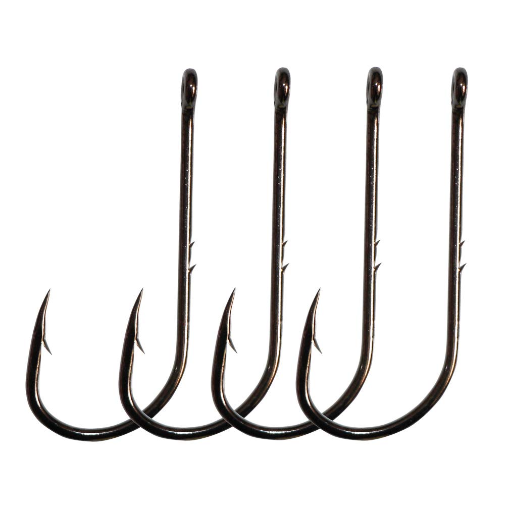 50-100pcs/ Pack Bait Holder Hooks 2 Barbs Fishing Hooks 1/0-100pcs - BeesActive Australia