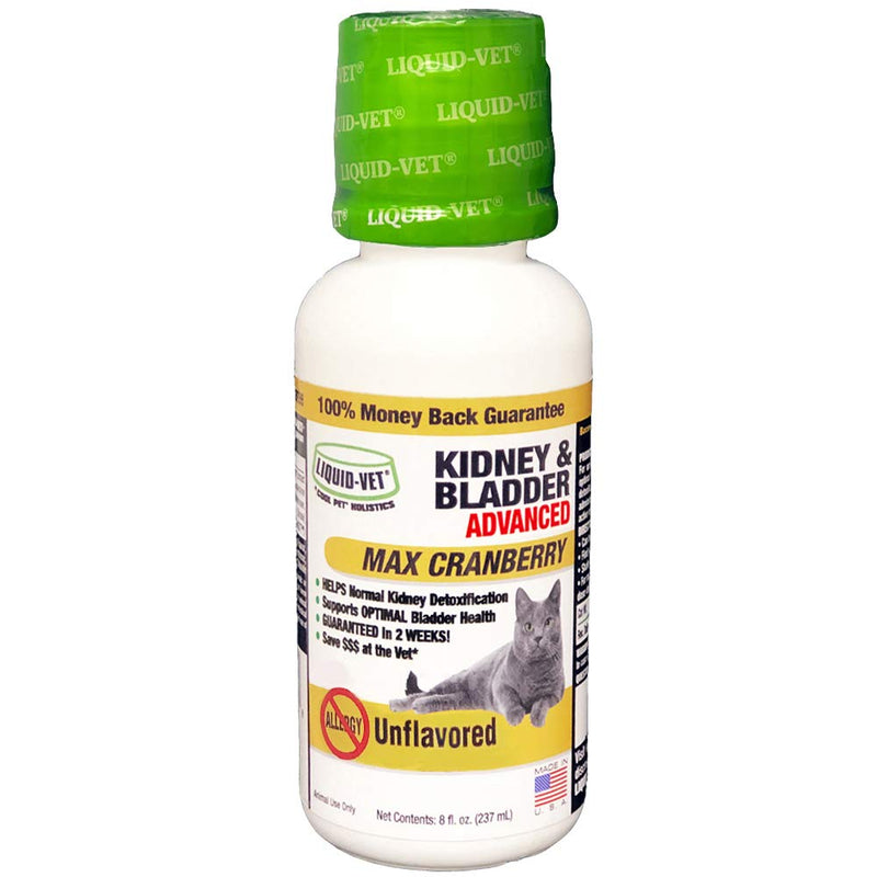 Liquid-Vet by COOL PET Holistics Feline Kidney & Bladder Advanced Formula, Plain, 8 oz - BeesActive Australia
