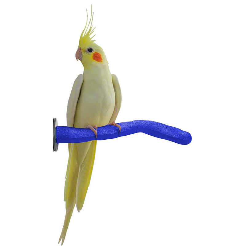 Sweet Feet and Beak Safety Pumice Perch for Birds Features Pumice to Trim Nails and Beak and Promote Healthy Feet - Safe and Non-Toxic, for Bird Cages Small 8" Purple - BeesActive Australia