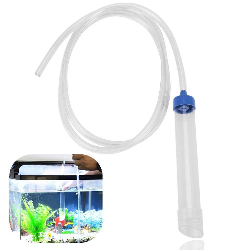 Aquarium Manual Water Changer Gravel Cleaner Water Filter Syphon Tube Fluids Transfer Tool PVC Sand Vacuum Cleaning Pump Fish Tank Cleaning Tool with 59in Long Pipe - BeesActive Australia