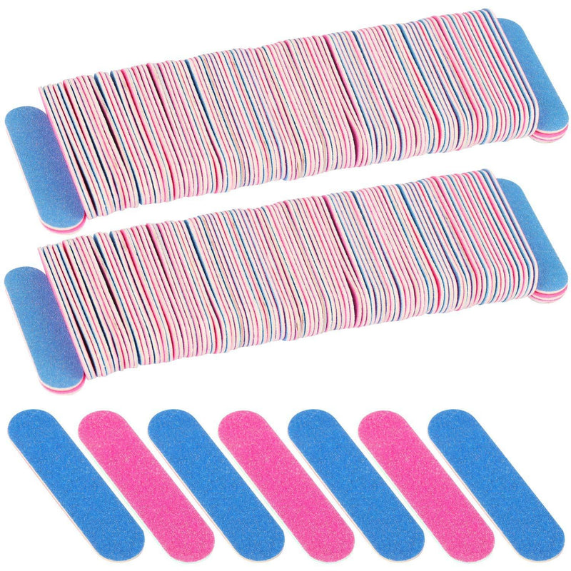 300 Pack Mini Disposable Nail Files Double Sided Emery Boards Manicure Pedicure Tools(180/240 Grit)) - BeesActive Australia
