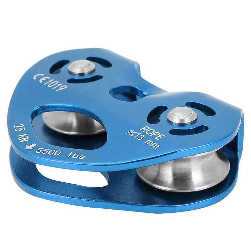 Climbing Pulley Alloy Constructed Single Swivel Rope Pulley Block for Hitch Tending Rigging Arborist Safety Equipment Blue - BeesActive Australia